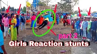 2022 Amazing stunts flips - girls Reaction stunts || part 2 best flips public reaction 😂