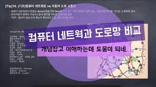 10. (기초) 컴퓨터 네트워킹과 자동차 도로망 비교