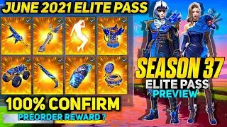 june elite pass free fire 2021 || Season 37 ELITE PASS Full Video | June Elite pass Free fire