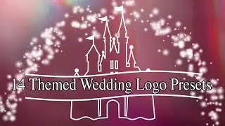 14 4K Themed Wedding Logo Title Presets | After Effects or .mov Overlays