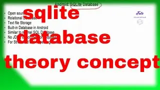 Sqlite Android tutorial