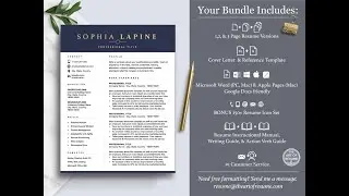 The Art of Resume Template | Shop Your Professional Resume Template Bundle (It's Easy!)