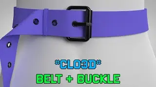 CLO3D | Belt With a Buckle: Animation-Friendly Method