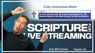 Fully Animated Bible - SYNO & KJV for Live Streaming | Atem Mini Extreme