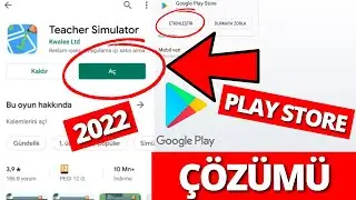 Play Store Uygulama Yüklenmiyor ve İndirmiyor Sorunu Çözümü (2022) Yeni