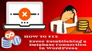 How To Fix Error Establishing A Database Connection In WordPress