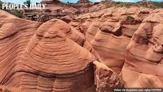 The Jingbian wave valley in NW China is a Mars-like adventure on Earth!