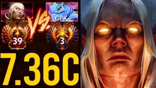 12K MMR CHIRA JUNIOR INVOKER vs RANK 3 GPK- PUCK MID | Dota 2 Invoker