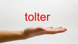 How to Pronounce tolter - American English