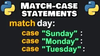 Learn Python MATCH-CASE STATEMENTS in 5 minutes! 📆