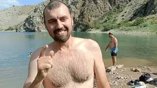 Нефритовое озеро,  урунгач, поход, купание в озере, лодка, лагерь, палатка