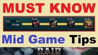 *MUST KNOW* Tips for ~MID GAME~ Players in Raid Shadow Legends