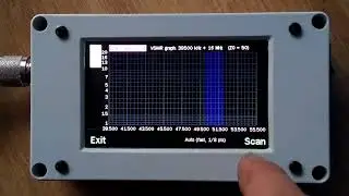 EU1KY antenna analyzer v3 with code mods by DH1AKF and my own menu structure.