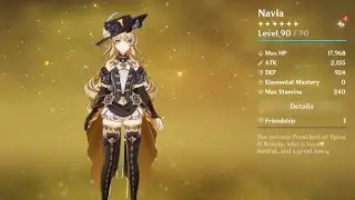 NAVIA MAX ASCEND | WISHING FOR NAVIA / LEVELING UP EXP 90 AND TALENTS