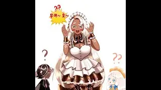 [쿠키런 킹덤]라떼맛쿠키 무야호+메이드복 #Shorts