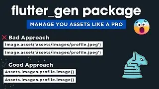 flutter gens || Manage your assests like a pro 😮😮 || How to use FlutterGen || 