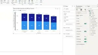 How To Create Stacked Column Chart in Power BI Telugu Part 10 | #powerbitelugu