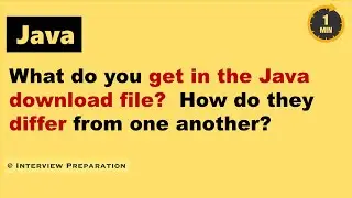 What do you get in the Java download file?  How do they differ from one another?