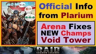 *NEW* Champions & ~ARENA FIXES~ are Coming.. Void Tower, Rebalancing & More.. (RAID: Shadow Legends)