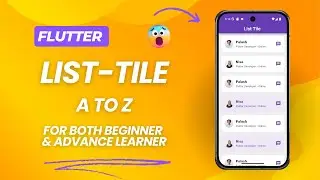 Learn Flutter ListTile Widget 2025 | Flutter ListTile UI Design | Create Scrollable User List 2025