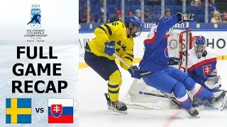 SWEDEN vs SLOVAKIA Highlights | 2024 IIHF U18 World Championship