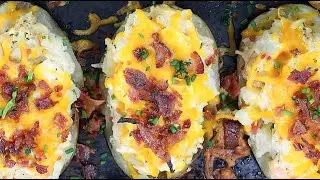 Seafood Stuffed Potatoes - How to make Stuffed Seafood Potatoes | Let's Eat Cuisine