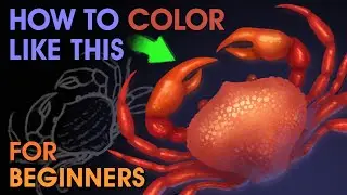 COLOR Your Drawings Like A Pro! Fast, Easy & Effective Digital Coloring Tutorial for BEGINNERS