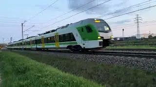 Kilka pociągów pasażerskich i jeden towarowy