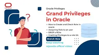 Oracle - Creating | Granting Privileges | Assigning Role | Check Role | DROP Role