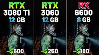 RTX 3080 Ti vs RTX 3060 vs RX 6600 - Test in 12 Games in 2024