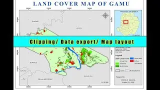 Clipping Tool || Data export || Map layout in ArcMap