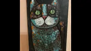 Нарисовать Кота акриловыми красками (интерьерная картина)
