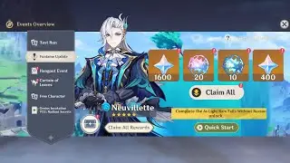 70 Free Wishes or 11,000 Freemogems For F2P Players Before Version 4.1 - Genshin Impact