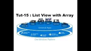Listview Bind with Array Item in UWP Tutorial Part-15