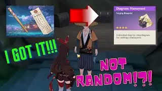 SECRET REVEALED: How to get Hamayumi Diagram!  4* Bow with Fortune Slip #genshinimpact #hoyoverse