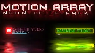 Neon Title Pack - MOTION ARRAY - Davinci Resolve Templates