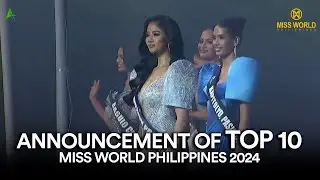 TOP 10! MISS WORLD PHILIPPINES 2024