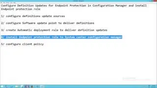 SCCM 2012 R2 - Configure Endpoint protection point and automatic deployment rules