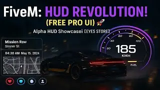 [QBCore - ESX] ALPHA Hud (Fivem Eyes Store)