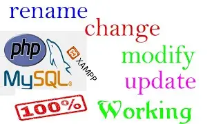 How to rename / change / modify / update data in MySQL database