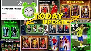 Today Maintenance End Time!! Season 8 Update Free Rewards, New POTW, New Showtime eFootball 2024 🔥☺️