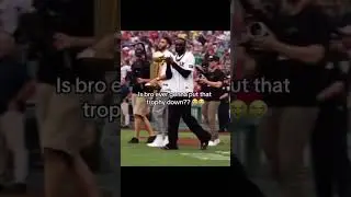 Is bro ever gonna put that trophy down? 😭😭