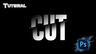 How to Cut Text in Photoshop CC | Typography Effect Tutorial