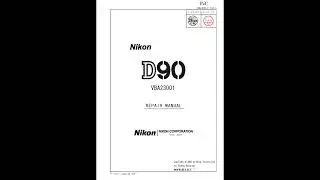 Nikon D90 Repair service manual Ремонт мануал