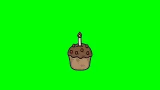 cup cake green screen effect