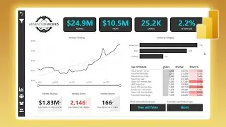 Build a Beautiful Dashboard in Power BI | Timelapse