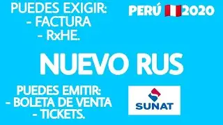 NUEVO RUS 2021 - QUE COMPROBANTE DE PAGO PUEDES EMITIR  Y CUALES EXIGIR.