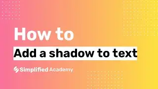 How to add a shadow to text