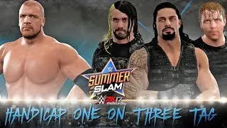 WWE 2K17 3 0n 1 Handicap Match | Triple H vs The Shield (Feat. Shield OMG Move ) - PS4 Gameplay