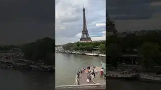 Eiffel Tower seen from metro (line 6)❤️🇫🇷